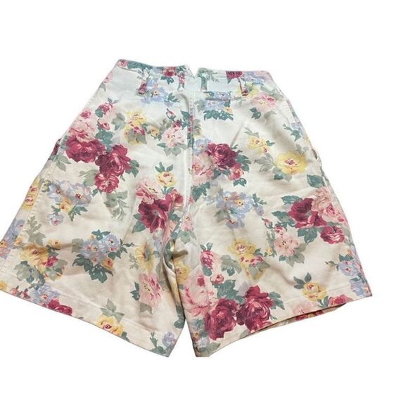 Vintage Match Floral Long Shorts 1980’s Size 12 - Picture 2 of 7